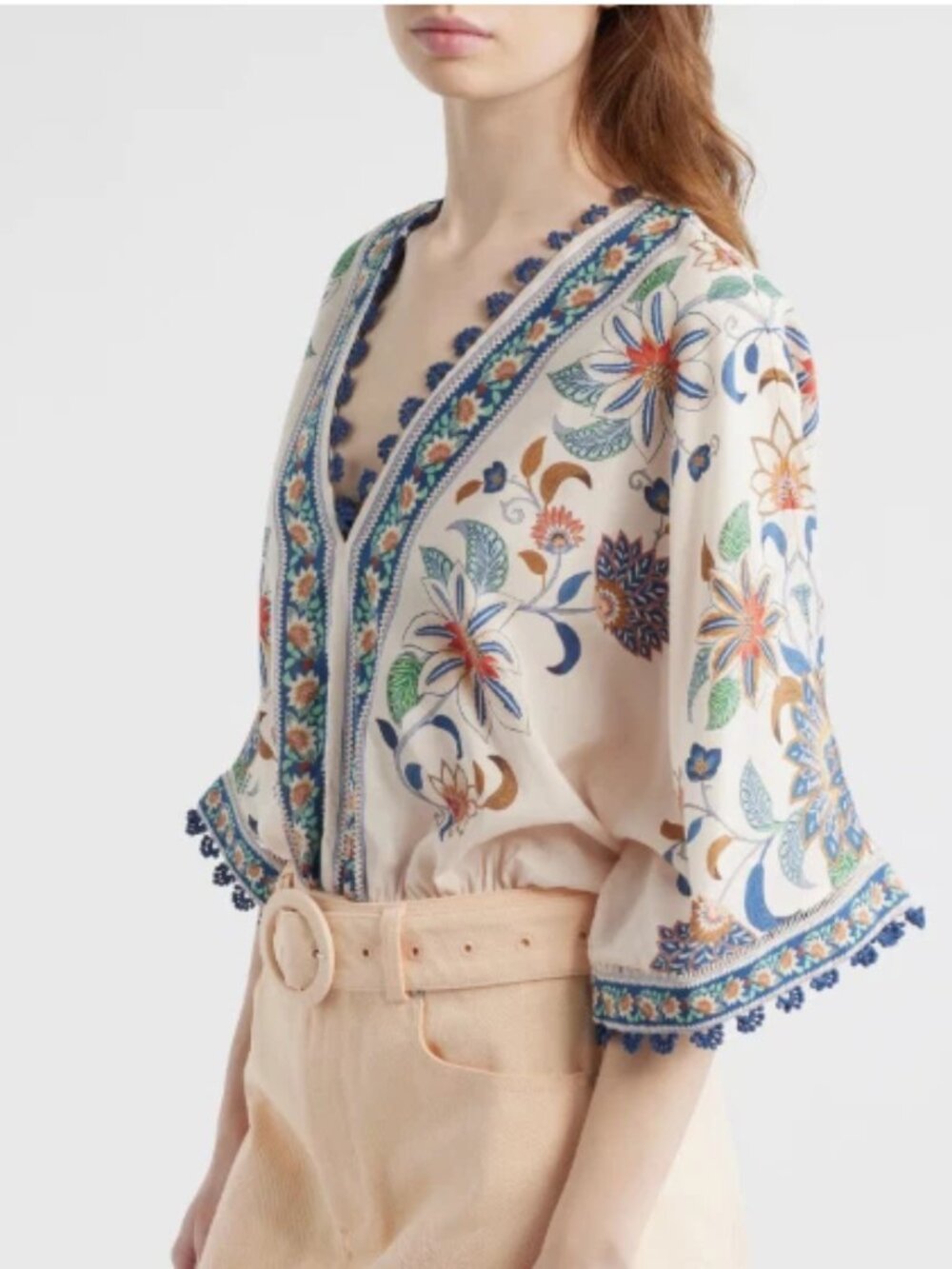 UNWORN. Farm Rio Floral Delhi Tapestry Bodysuit